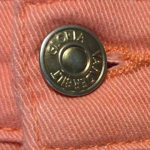 Gloria Vanderbilt Amanda Classic Straight Leg Pink High Rise Jeans Plus Size 18 - Picture 5 of 9